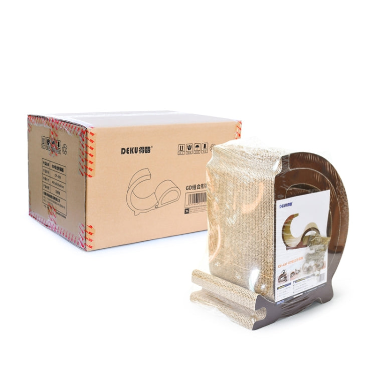 GD-Shaped Cat Litter Cat Scratch Board Cat Grinding Claw Toy for Cat Pet