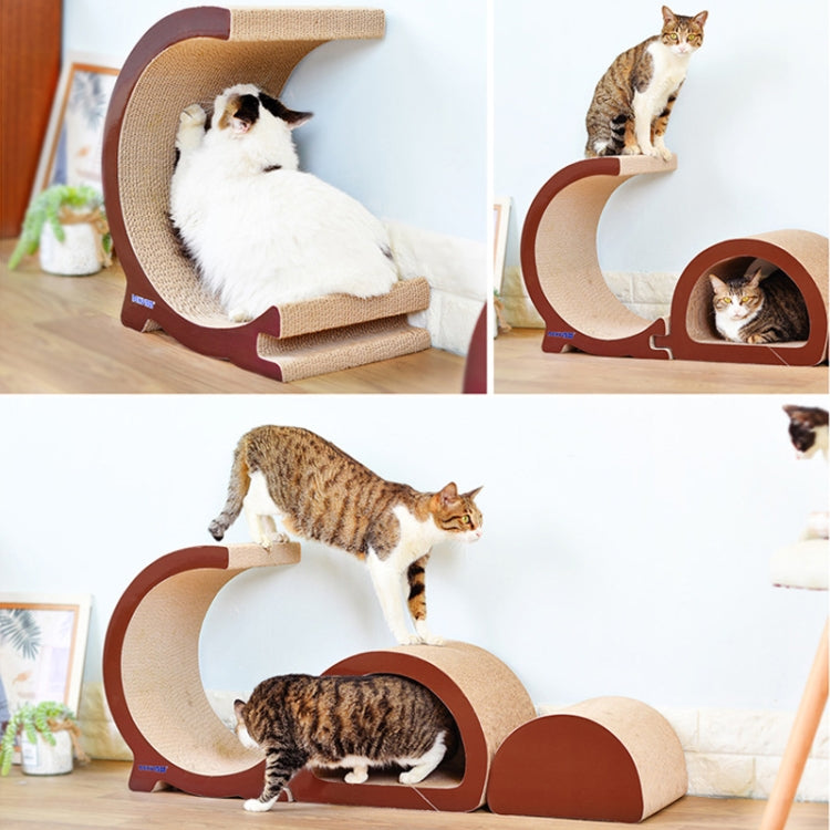 GD-Shaped Cat Litter Cat Scratch Board Cat Grinding Claw Toy for Cat Pet