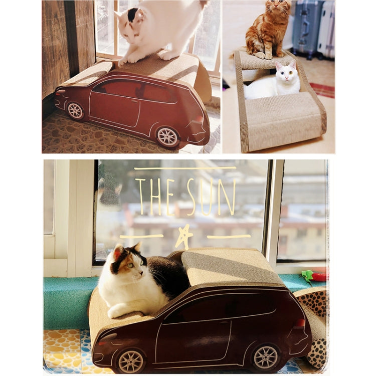 SUV Car Shaped Cat Litter Corrugated Paper Cat Scratch Board Grinding Claw Toy