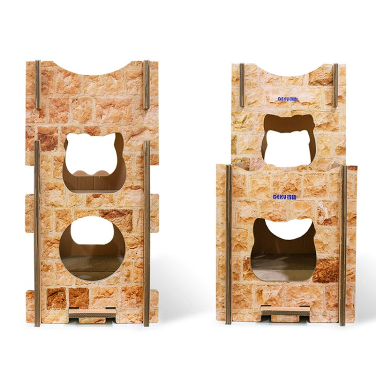 CP-199 Castle Style Cat Litter Corrugated Paper Cat Scratch Board Grinding Claw Toy