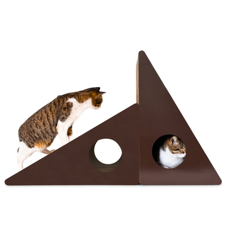 Triangular Wall bell Corrugated Paper Cat Scratch Board Cat Litter Grinding Claw Toy