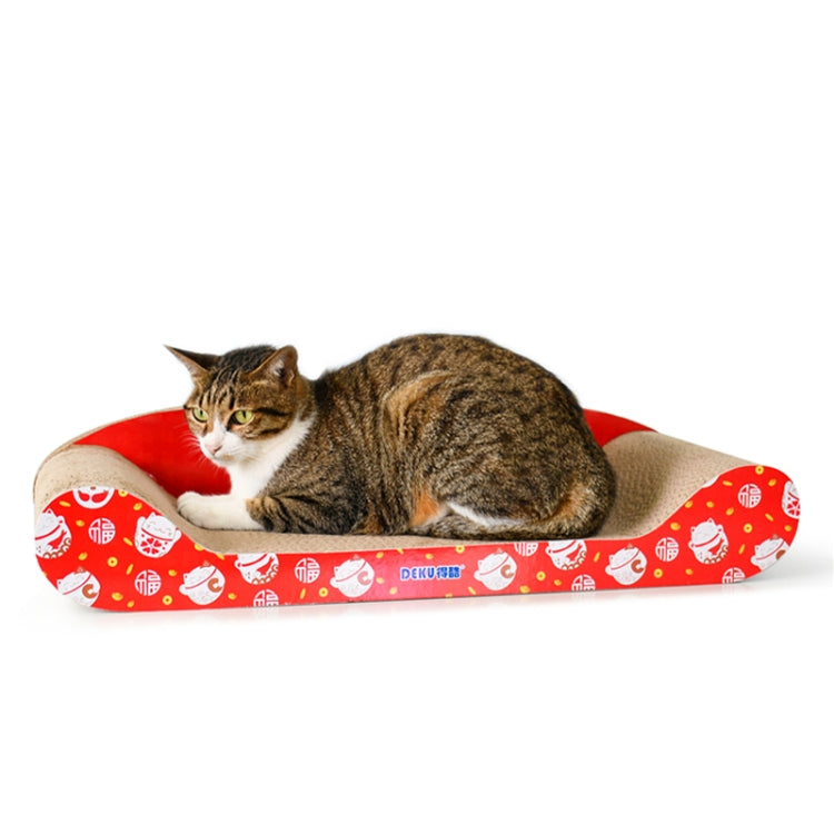 CP-016 Celebration Sofa Corrugated Paper Cat Scratch Board Grinding Claw Toy, Size: 60.5x28.2x14cm