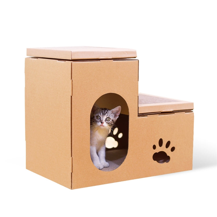 CP-088 Double Ladder Corrugated Paper Cat Scratch Board Cat Litter Claw Toy Cat Pet Supplies