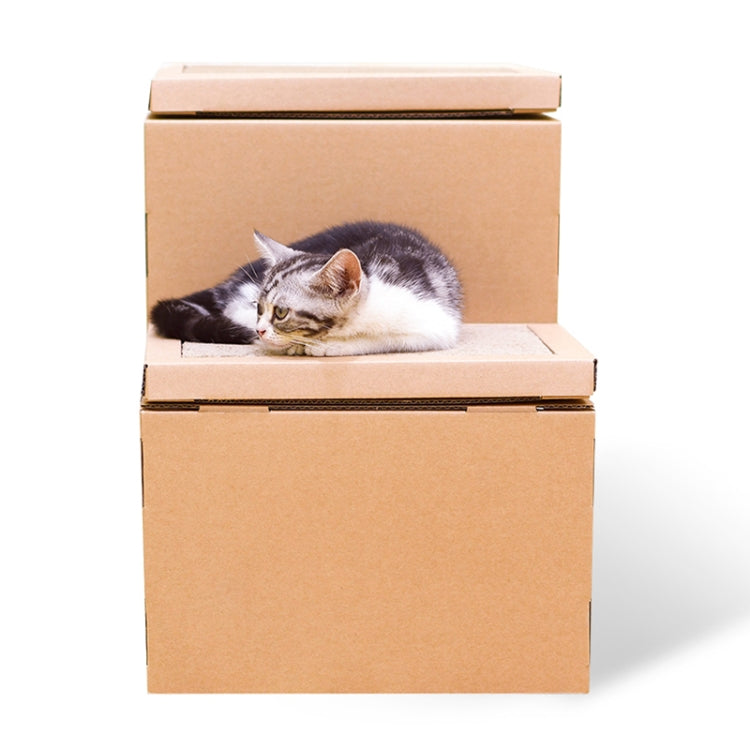 CP-088 Double Ladder Corrugated Paper Cat Scratch Board Cat Litter Claw Toy Cat Pet Supplies