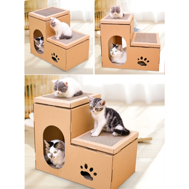 CP-088 Double Ladder Corrugated Paper Cat Scratch Board Cat Litter Claw Toy Cat Pet Supplies
