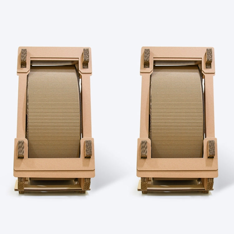 Water Wheel Ferris Shaped Cat Climber Corrugated Paper Cat Scratch Board Grinding Claw Toy, Size: 73x36x70cm