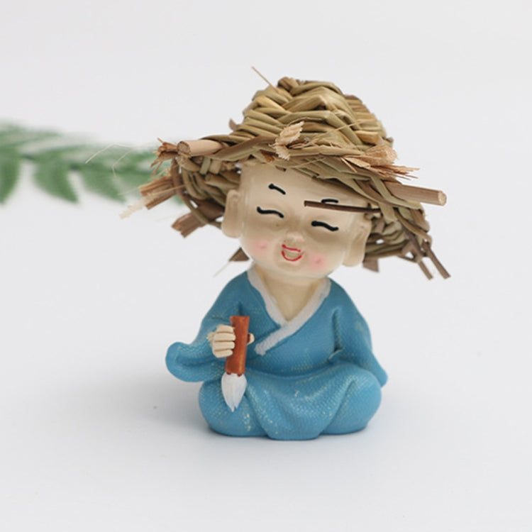 Creative Cute Cartoon Monk Resin Ornaments Child Birthday Gift, Random Style Delivery
