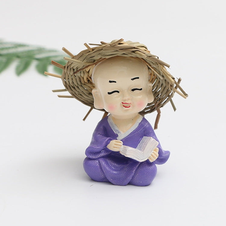 Creative Cute Cartoon Monk Resin Ornaments Child Birthday Gift, Random Style Delivery