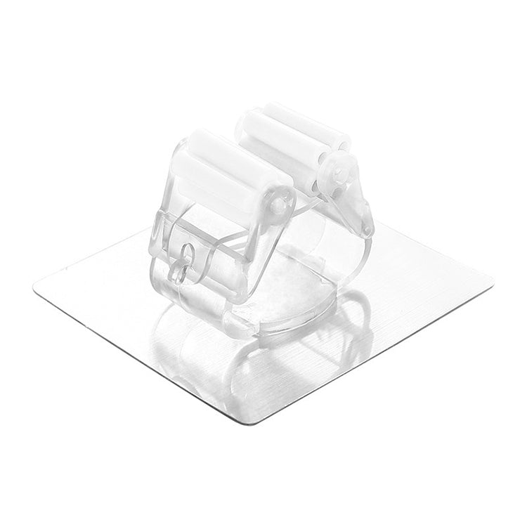 2pcs Wall-mounted Mop Storage Hooks No-stick Stick Kitchen Bathroom Brush Storage Tools