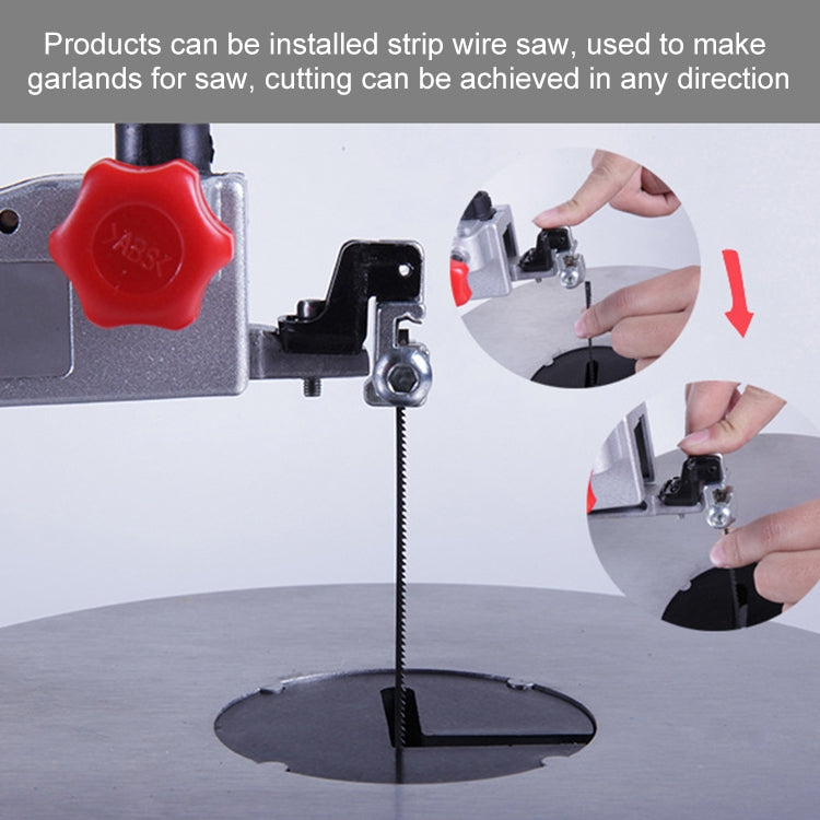 220V 150W Electric Curved Saw Saws Desktop Wire DIY Carved Machine Wire Cutting Woodworking Machine Tools, EU plug