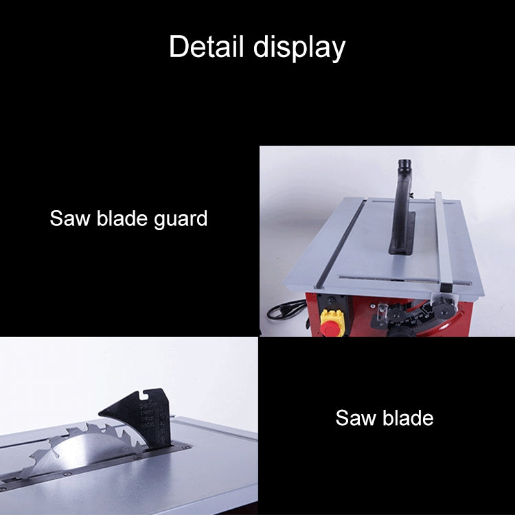 8 inch Household Sliding Wood Table Saw Electric DIY Wood Circular Saw, 24 Tooth Saw Blade