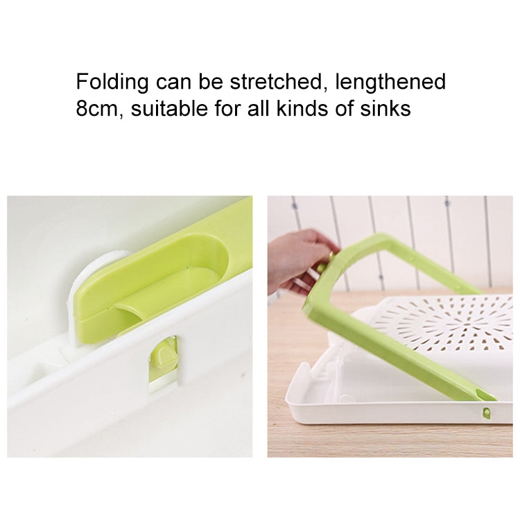 Multi-functional Plastic Cutting Board Fruit Vegetable Drain Basket(Blue)