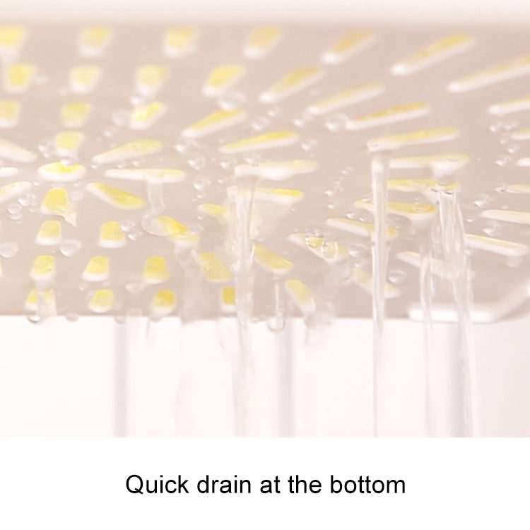 Multi-functional Plastic Cutting Board Fruit Vegetable Drain Basket(Blue)