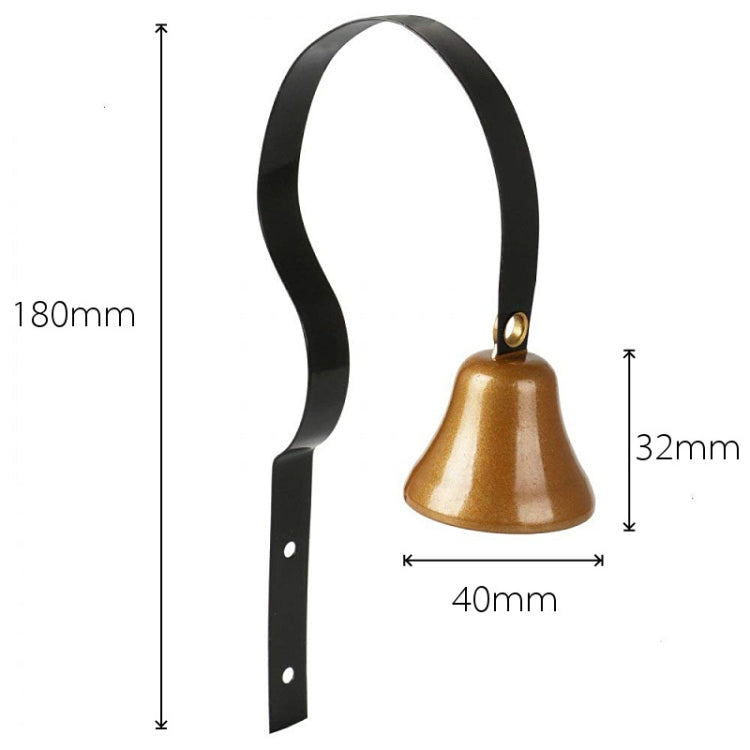 2 PCS Retro Christmas Bell Metal Wall Bells Pet Dog Training Doorbell Home Decor