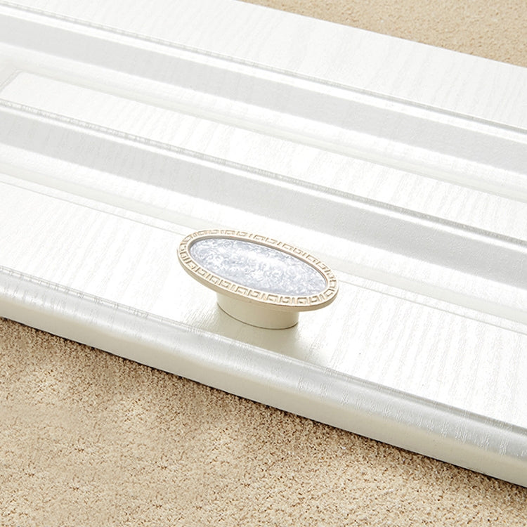 5 PCS 5008-single Ivory White Pearlescent Jade Cabinet Drawer Zinc Alloy Ivory White Jade Handle