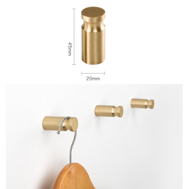 Brass Creative Wall Hanging Key Receiving Hanging Hook, Size: 4.5x2cm