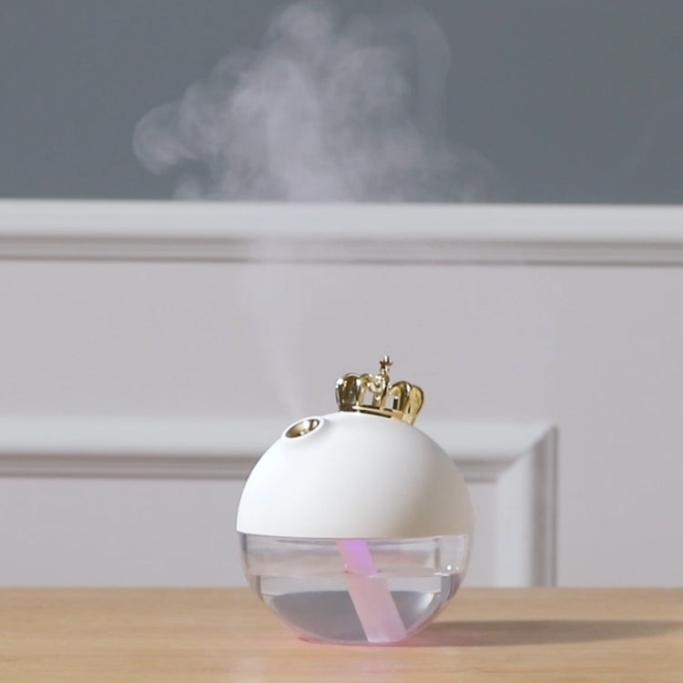 Large Capacity 320ml Crown LED Humidifier Automatic Alcohol Sprayer, Battery Version