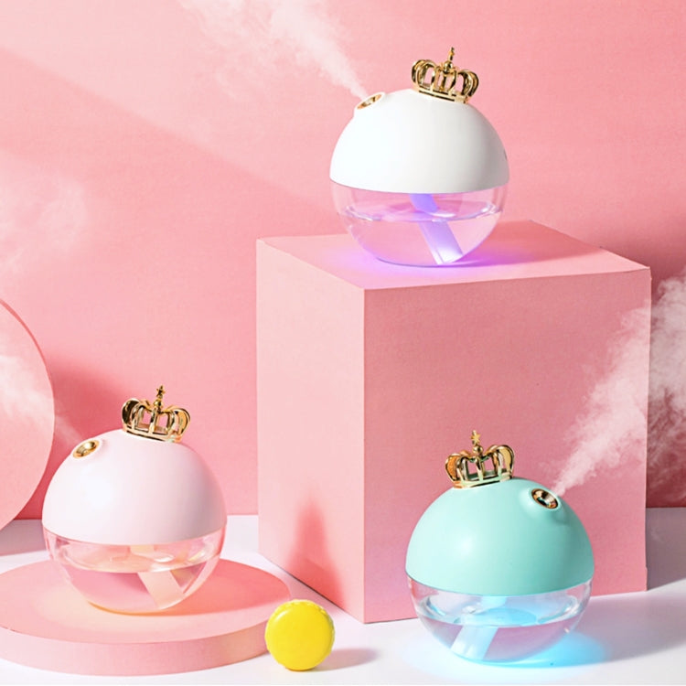 Large Capacity 320ml Crown LED Humidifier Automatic Alcohol Sprayer, Battery Version