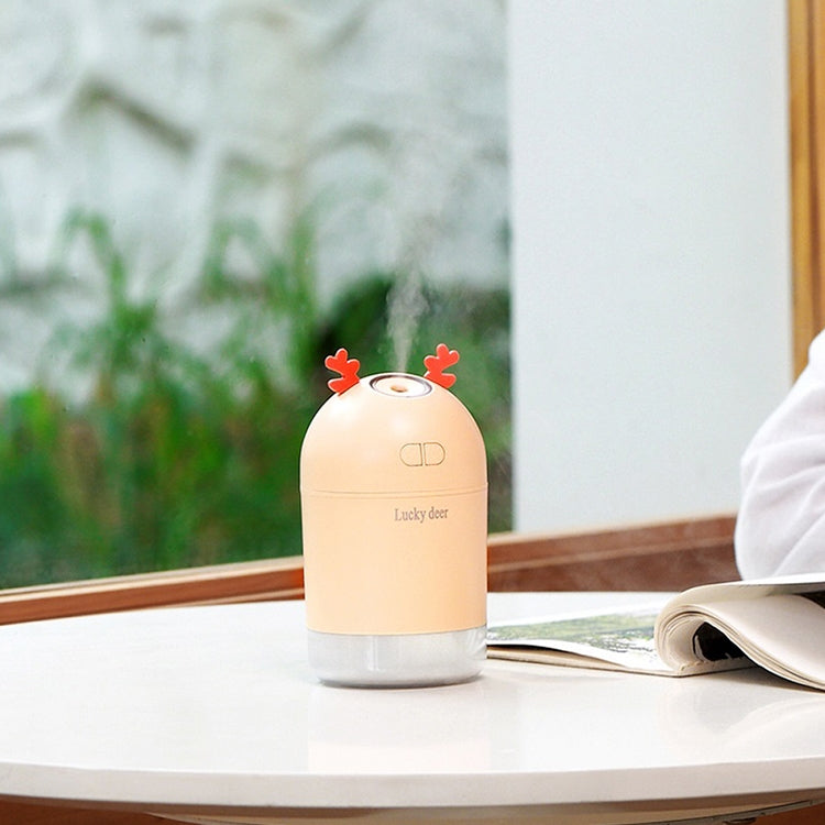 Lucky Deer Shape Large Capacity 400ml LED Humidifier Automatic Alcohol Sprayer
