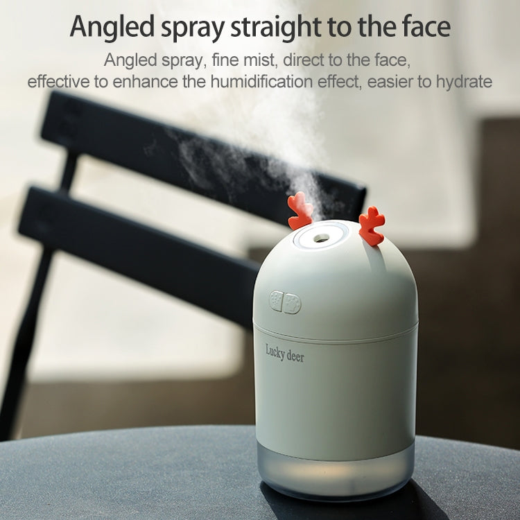 Lucky Deer Shape Large Capacity 400ml LED Humidifier Automatic Alcohol Sprayer