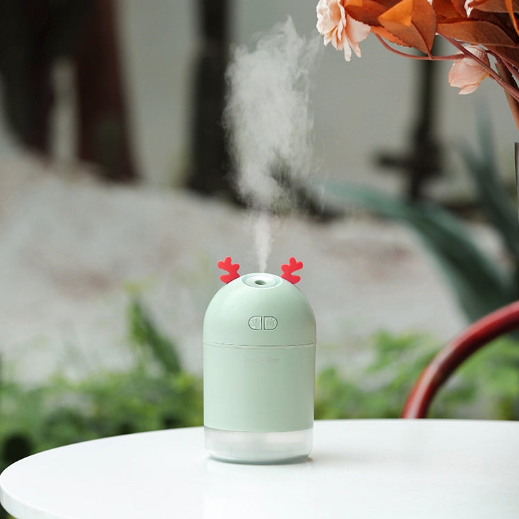 Lucky Deer Shape Large Capacity 400ml LED Humidifier Automatic Alcohol Sprayer