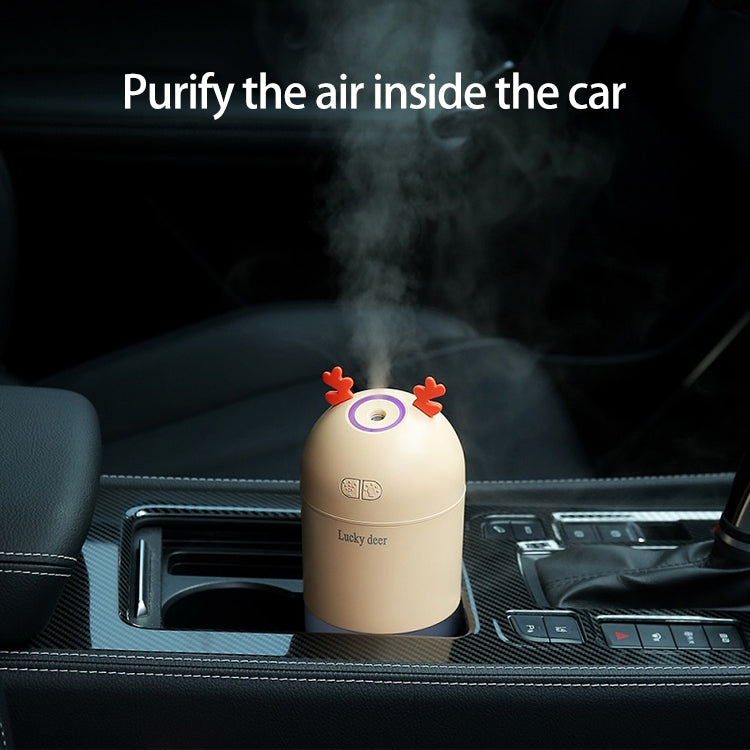 Lucky Deer Shape Large Capacity 400ml LED Humidifier Automatic Alcohol Sprayer
