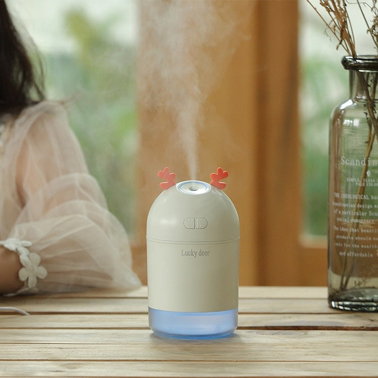 Lucky Deer Shape Large Capacity 400ml LED Humidifier Automatic Alcohol Sprayer