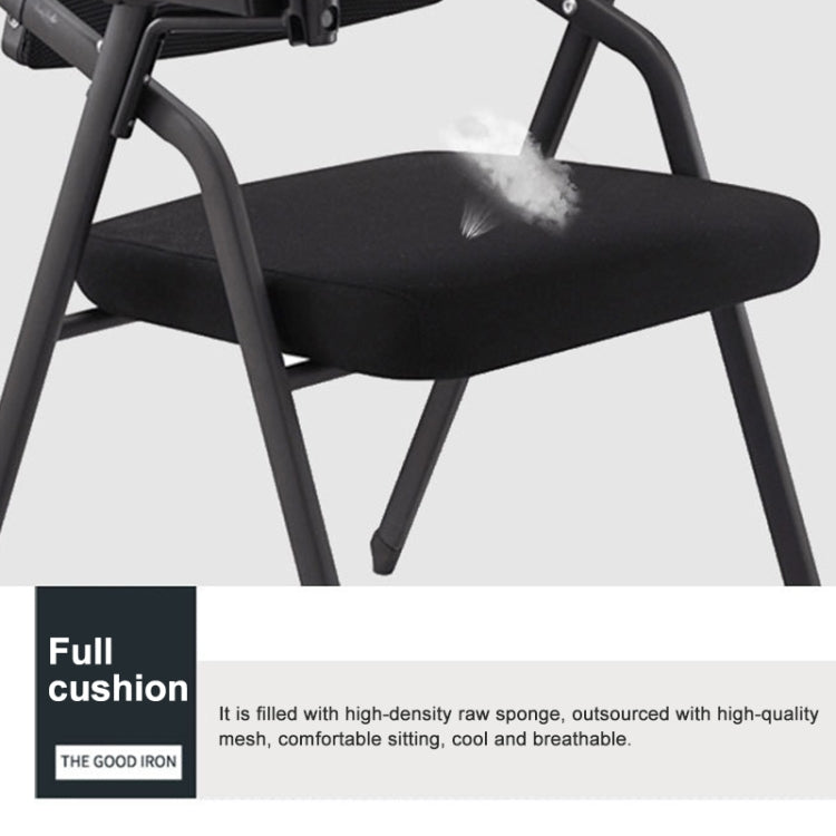 Fashion Simple Folding Mesh Training Chair Conference Chair with Writing Board