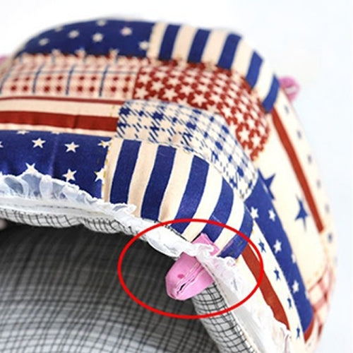 Pet Zipper Washable Pet Small Pets House Warm Nest Printed Soft Bed Foldable Sponge Nest, S, Size:14*13*10cm