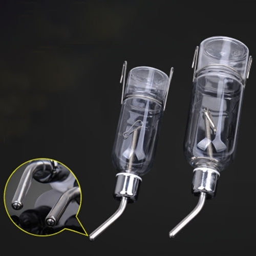 Pet Drinking Fountain for Dog Cat Rabbit Hamster Squirrel Stainless Steel Water Drinking Travel Kettle,Capacity:350ml