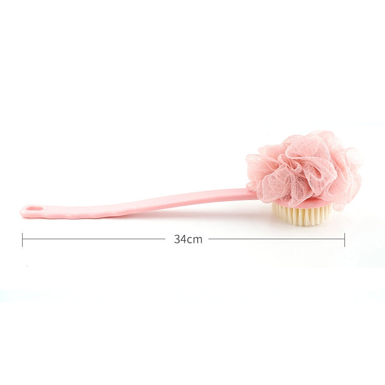 2 In 1 Multi-function Soft Hair Long Handle Bath Ball Body Brush