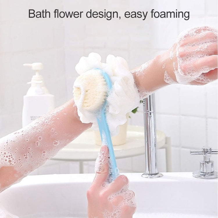 2 In 1 Multi-function Soft Hair Long Handle Bath Ball Body Brush
