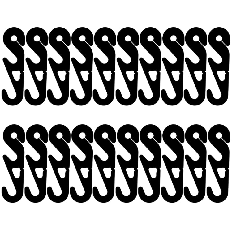 10 PCS Extension Adjustable Anti-Slip S Hook Ear Loops Retainer for Face Mask(Black)