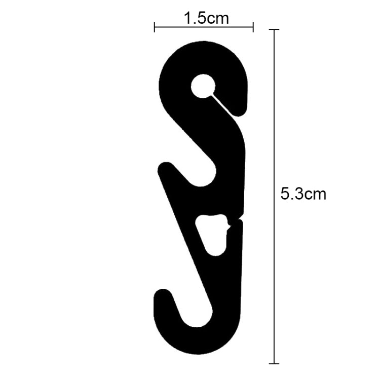 10 PCS Extension Adjustable Anti-Slip S Hook Ear Loops Retainer for Face Mask(Black)