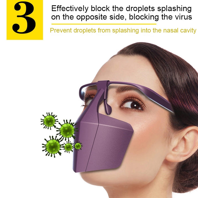 50 PCS Face-Shielding Protective Face Mask Anti-Fog Anti-Splash Anti-virus Dustproof Isolating Face Shield