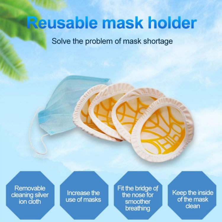 2 PCS Reusable Filter Dust Face Mask Replacement Inner Pad Holder