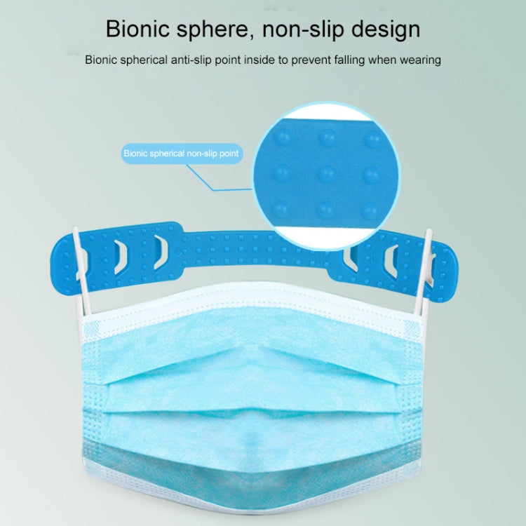 50 PCS Adjustable Face Mask Ear Band Rope Extension Buckle, Random Color Delivery