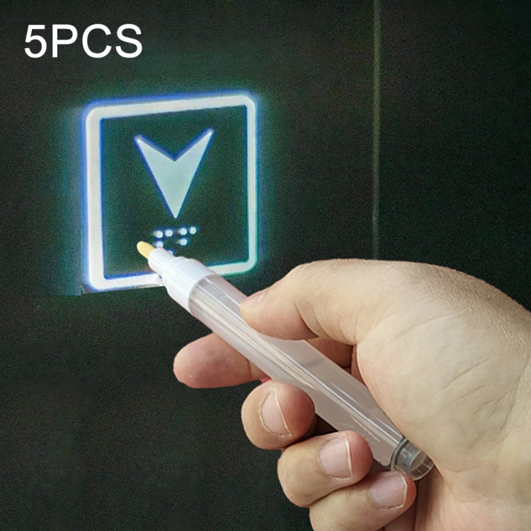 5 PCS Non-contact Elevator Anti-Virus Alcohol Pen, No Alcohol