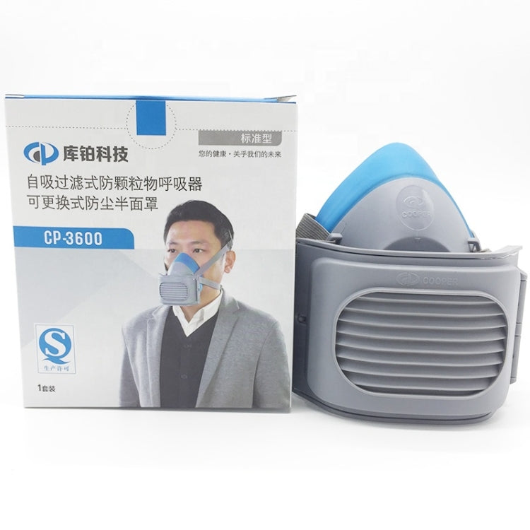 CP-3600 Industrial Self-suction KN95 Filtering Respirator Dustproof Mask PM2.5 Antivirus Anti-fog Half Face Mask with 20 PCS KN95 Filter Pads