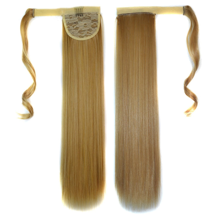 27M613# Invisible Seamless Bandage-style Wig Long Straight Hair Wig Ponytail
