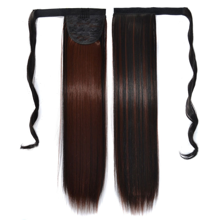 2H33# Invisible Seamless Bandage-style Wig Long Straight Hair Wig Ponytail