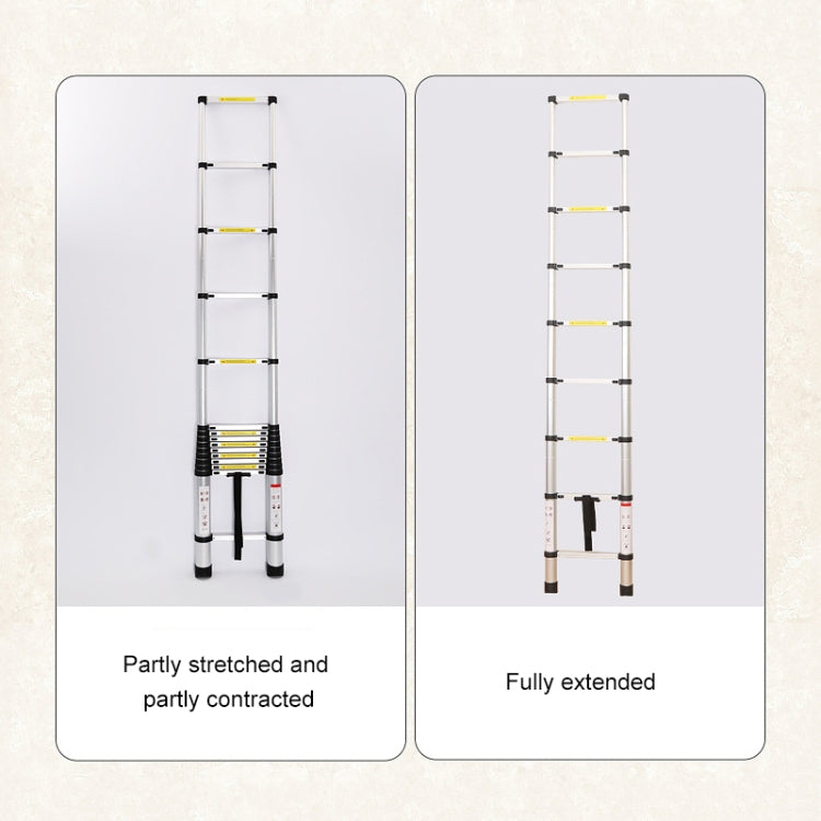 Multifunctional Thickened Aluminum Alloy Single-sided Telescopic Ladder, Size: 3.5m