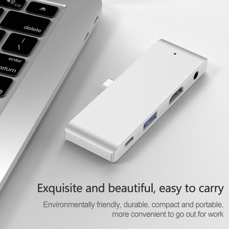 HW-TC29 4 In 1 Type-C / USB-C Multifunctional Extension HUB Adapter iPad Pro Hub