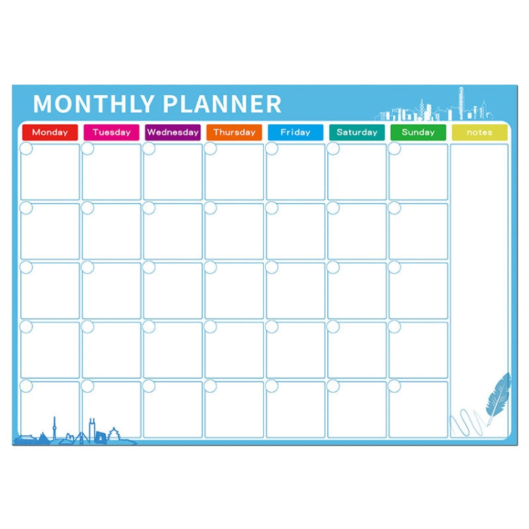 Magnetic Monthly Planner Refrigerator Magnet PET Magnetic Soft Whiteboard, Size: 29.7cm x 42cm