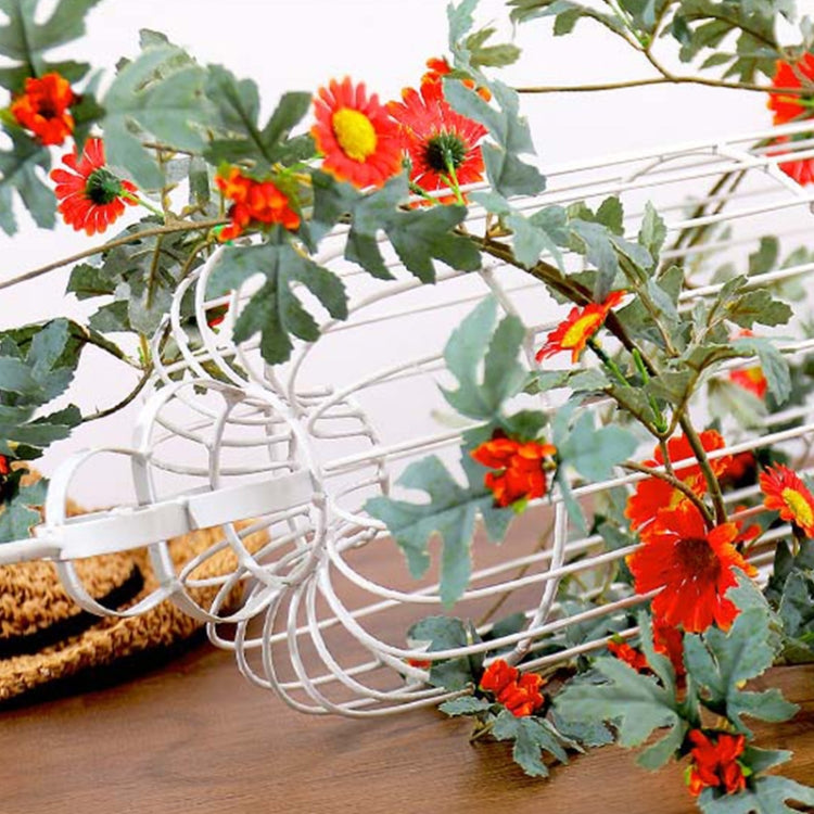 Daisy Leaf Artificial Flower Vine Interior Background Wall Window Decoration, Length: 1.5m