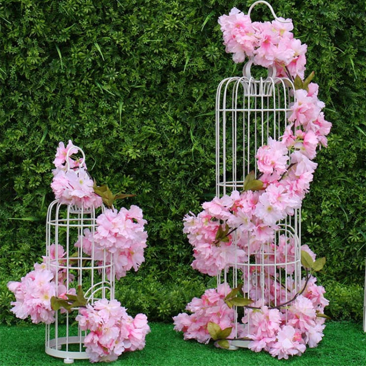 2 PCS Cherry Blossom Artificial Flower Interior Background Wall Window Decoration, Length: 1.77m
