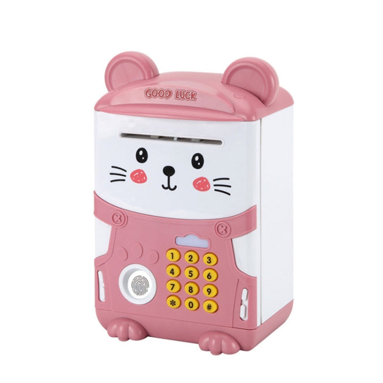 Cartoon Mouse Fingerprint Password Money Box Simulation ATM Piggy Bank