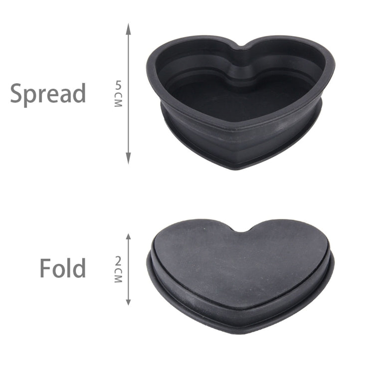 Heart Shape Style Scalable Silicone Storage Box For Vehicle And House