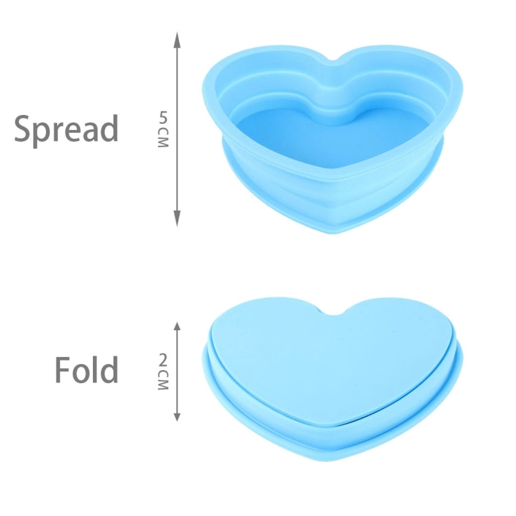 Heart Shape Style Scalable Silicone Storage Box For Vehicle And House