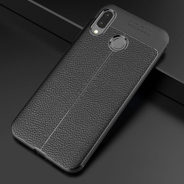 For Asus Zenfone Max (M1) ZB555KL Litchi Texture Soft TPU Protective Back Cover Case